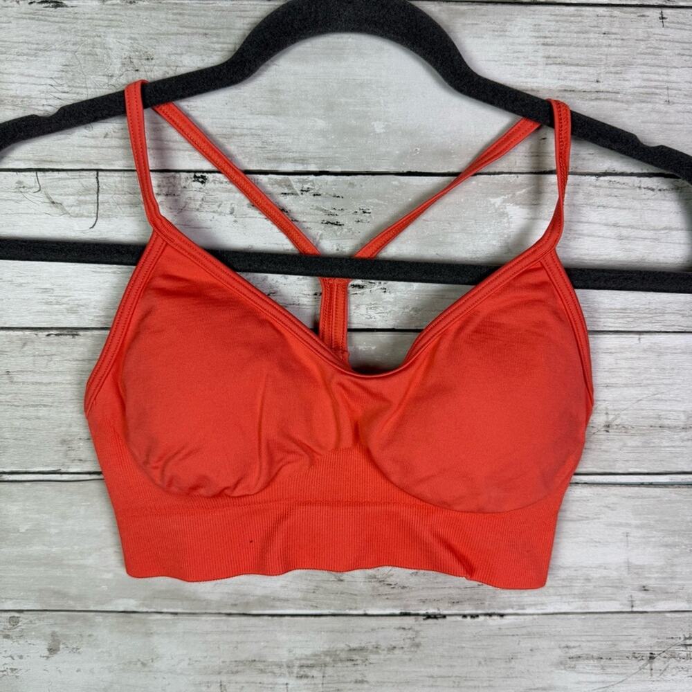 Gymshark Seamless Sports Bra size Small Orange